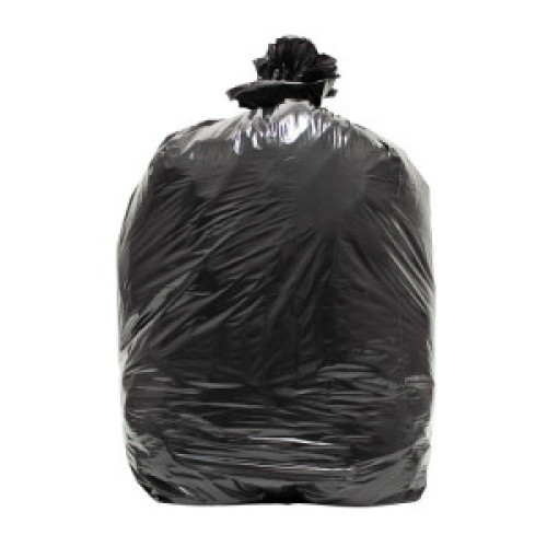 Black Super Strength Trash Bags 55 Gallon Bags - 100/Case Super Tough 3