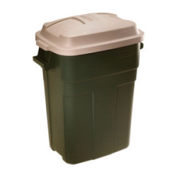 30 Gal. Green Square Rubbermaid Roughneck Container w/Cover