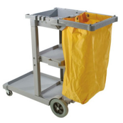 Janitor Cart w/25 Gal. Vinyl Bag