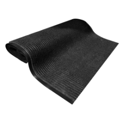 Ribbed In/Out Carpet Runner Charcoal Black 36”W