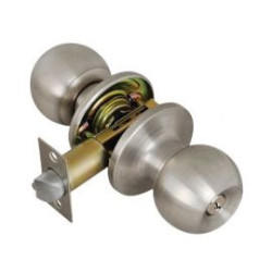 Cylindrical Vestibule Lockset Stainless Steel