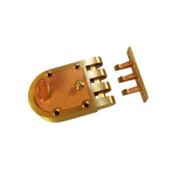Automatic Slamlock Single Cylinder Bronze Flat Strike