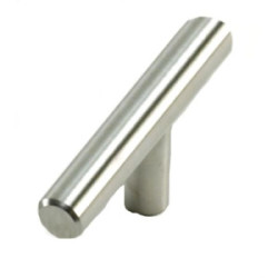 Cabinet Knob T-Bar 2” Satin Nickel