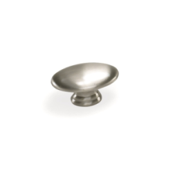 Cabinet Knob Oval Nantucket 1-1/2” Satin Pewter
