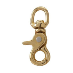 Trigger Snap Key Ring Solid Brass