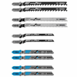 Jig Saw Blade Assorted “T” 10/Pk