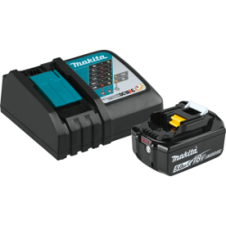 Makita Battery and Charger Pack 5.0 AH 18V Lithium-Ion