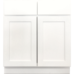 Allure White  Shaker Base  Cabinet 12” right hinge