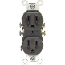 Duplex Receptacle Brown