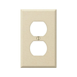 Receptacle Cover  Metal Ivory