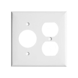 Combo Wall Plate Duplex/Receptacle Plastic