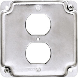 4” Raised Receptacle Cover