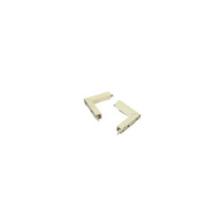 Wire Mold Twist Elbow Ivory Left