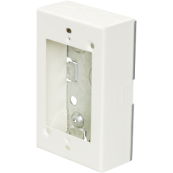Wire Mold Switch & Receptacle Box Ivory 1 3/8” Deep