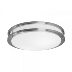 LED Flush Mount Round Fixture Chrome Finish 16” 23-26W