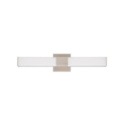 Aurora Square LED Vanity Fixture Brushed Nickel 24”