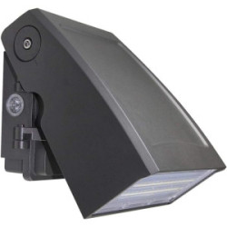 LED Outdoor Mini Single Head Photocell Floodlight 26W 1351 Lumens 40K Bronze