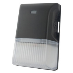 LED Tall Wall Pack Photocell Fixture 15W 1050 Lumens 50K Bronze
