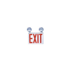 Exit Fixture LED W/ Emergency Light 6V 2 Head