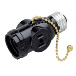 Pull Chain Lampholder w/2 Sockets