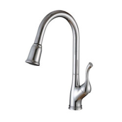 DuBeta High Arc Pull Down Kitchen Faucet Single Handle Chrome
