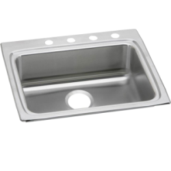 Kitchen Sink Stainless Steel 25” x 22” 4 Hole 6