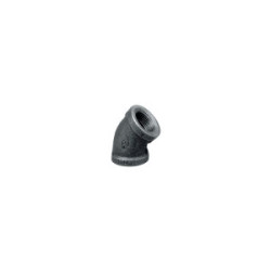 Black 45 Degree Elbow 1”