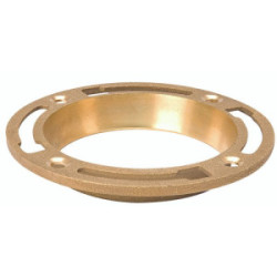 Deep Seal Floor  Flange 4” Brass